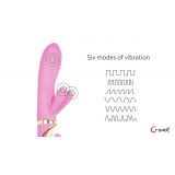 Gvibe Grabbit - Candy Pink вібратор-кролик з трьома моторчиками, 18х3.5 см