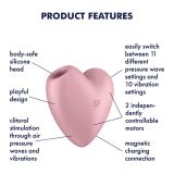 Вакуумний стимулятор - Satisfyer Cutie Heart Light Red