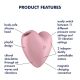 Вакуумний стимулятор - Satisfyer Cutie Heart Light Red