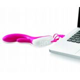 Nexus Femme Bisous vibrator - унікальний вібратор-кролик з голівкою, що обертається, 11х3, 6 см