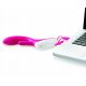 Nexus Femme Bisous vibrator - унікальний вібратор-кролик з голівкою, що обертається, 11х3, 6 см