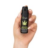 Возбуждающий гель для пар Orgie Hemp! Intense Orgasm, 15 мл, тепло-холод, эффект сильной вибрации