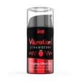 Intt Vibration Strawberry - жидкий вибратор со вкусом клубники, 15 мл