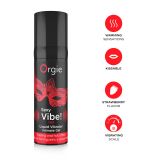 Жидкий вибратор Orgie Sexy Vibe! Hot, 15 мл, согревающий, очень мощный, со вкусом клубники