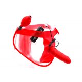 Страпон з вібратором Blimpy Inflatable Strap - On Penis 15Х4, 5 см