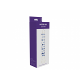 Скляний стимулятор Dotted Ice Dual Teaser Clear Blue, 18х2, 8 см