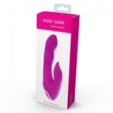 Вібратор Discretion Dual Sleek Rabbit Pink Minx, 14х3, 6 см