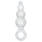 Анальная пробка с кольцом Jolie Ripples Medium, 10Х2,5 см