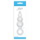 Анальная пробка с кольцом Jolie Ripples Medium, 10Х2,5 см
