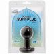 Анальна пробка "Roound Buttplug", чорний, 7,5Х4, 5 см