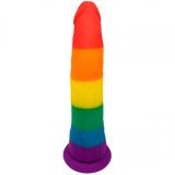 Фалоімітатор Pride Dildo Silicone Rainbow, 14х3, 6 см