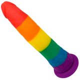 Фалоімітатор Pride Dildo Silicone Rainbow, 14х3, 6 см