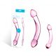 Подвійний фалоімітатор Glass Double Trouble Purple Dildo, 18,5х3, 5 см