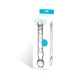 Подвійний фалоімітатор Glass Joystick Clear Glass Dildo, 20х3, 9 см