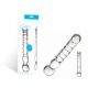 Подвійний фалоімітатор Glass Joystick Clear Glass Dildo, 20х3, 9 см