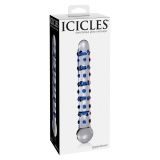Скляний фалоімітатор Icicles No 50, 18х2, 5 см