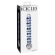 Скляний фалоімітатор Icicles No 50, 18х2, 5 см