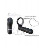 Эрекционное кольцо с фаллоимитатором для двойного проникновения Double Penetrator, 11х2,7 см