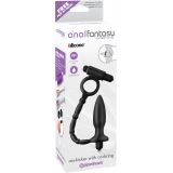 Анальна вібропробка з ерекційним кільцем Anal Fantasy Ass - Kicker with Cockring, 10,1х3, 1 см