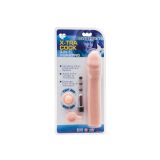 Насадка для збільшення члена з віброкільцем TLC® CyberSkin® 3 - in - 1 Vibrating X - tra Cock