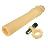 Насадка для збільшення члена з віброкільцем TLC® CyberSkin® 3 - in - 1 Vibrating X - tra Cock