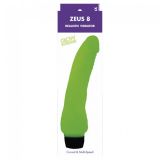 Вібратор Zeus 8, що світиться в темряві, Glow Realistic Kinx, 20х5 см