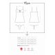 Комплект Obsessive Floweria chemise