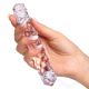Фалоімітатор Glas Purple Rose Nubby Glass Dildo