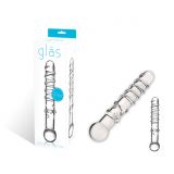 Фалоімітатор Glas - Callisto Clear Glass Dildo 18х3, 8 см