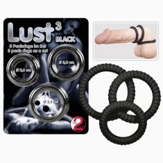 Эрекционные кольца - Lust 3 black