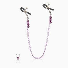 CalExotics Purple Chain Nipple Clamps затиски для сосків