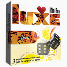 Luxe Mini Box Гра - 3 презервативи з різним рельєфом