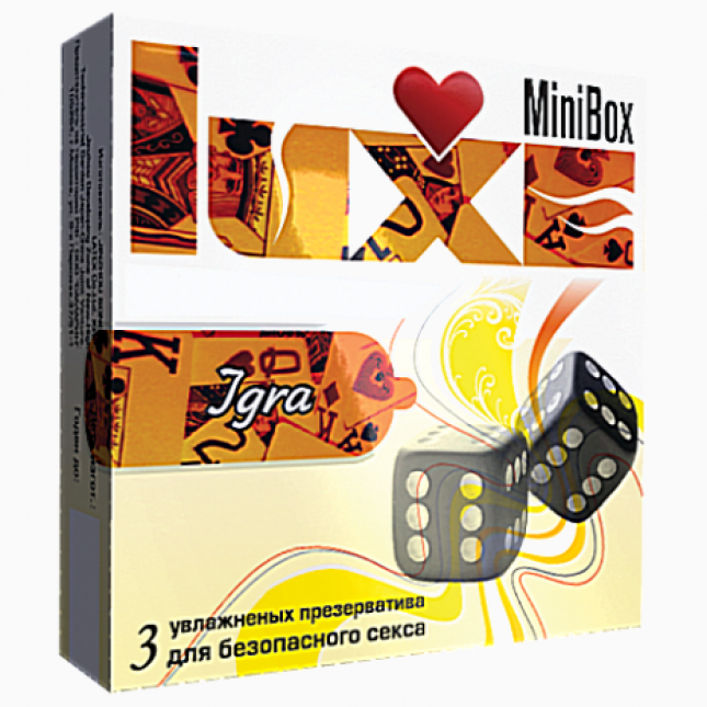 Luxe Mini Box Гра - 3 презервативи з різним рельєфом