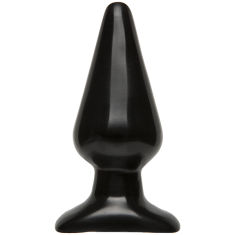 Анальна пробка Doc Johnson Smooth Classic Large - Black, макс. діаметр 5,7 см