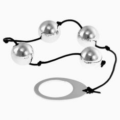 Анальные бусы Kinx Heavy Metal Anal Beads Silver, 22,5х2 см