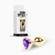Анальна пробка - Jewellery Gold Heart Plug Purple