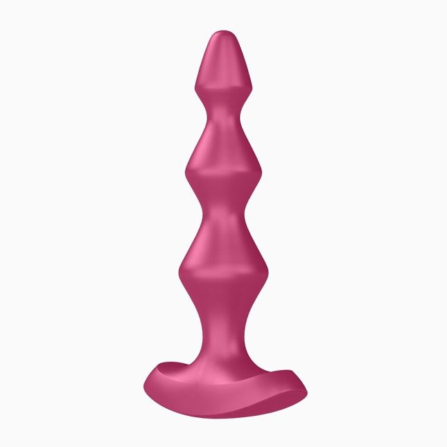 Анальный стимулятор-бусины с двумя моторами Satisfyer Lolli-Plug 1 (Berry)