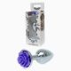 Анальна пробка - Jewellery Silver Rose Plug Purple Анальна пробка - Jewellery Silver Rose Plug Purple