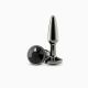 Анальна пробка NS Novelties Rear Assets - Tapered - Small - Gunmetal - Black