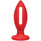 Doc Johnson Kink Lube Luge Premium Silicone Plug 6" - силиконовая анальная пробка, 14х5 см (красный)