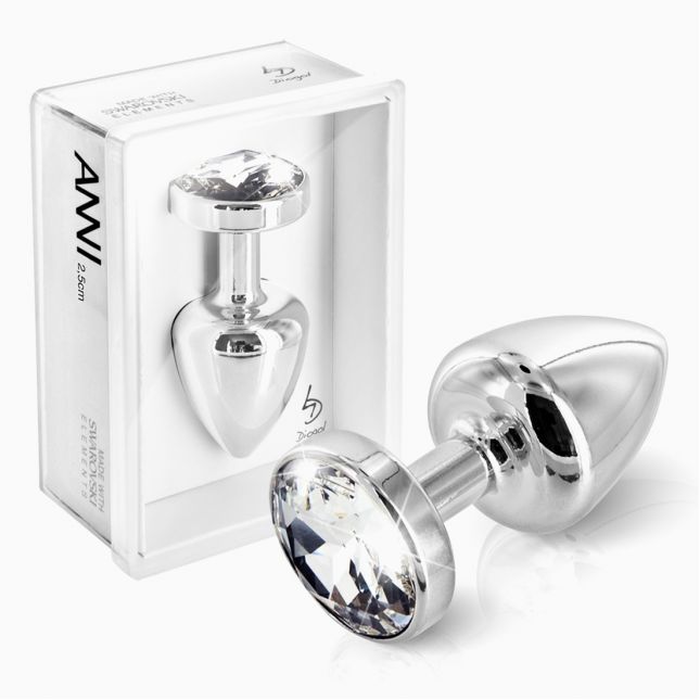 Анальна пробка - ANNI round silver T1 Analplug