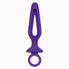 Pipdream Silicone Groove Probe - анальная пробка, 10,25х3,25 см (пурпурный)