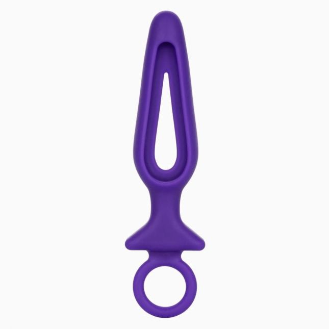 Pipdream Silicone Groove Probe - анальная пробка, 10,25х3,25 см (пурпурный)
