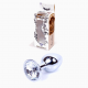 Анальна пробка - Jewellery Silver Plug Clear