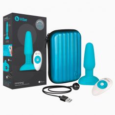 Анальная пробка - b-Vibe rimming Plug Blue Vibrator