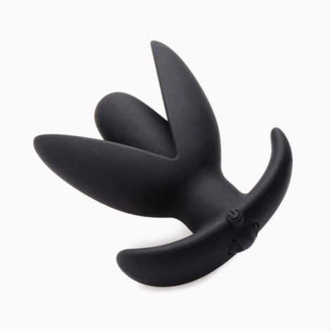 Sprouted 10 Mode Rechargeable Silicone Anal Plug - анальна пробка з розширенням і вібрацією, 10х7 см