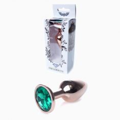 Анальна пробка - Jewellery Red Gold Plug Green