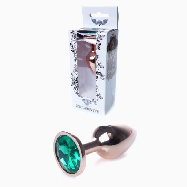 Анальна пробка - Jewellery Red Gold Plug Green
