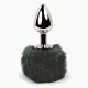 Анальна пробка FeelzToys - Bunny Tails Butt Plug Black