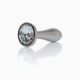Анальна пробка - Jewellery Silver Plug Clear S